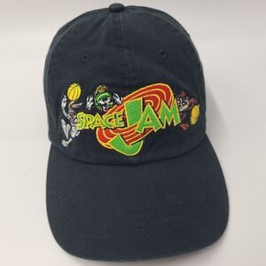 Space Jam Hat Strapback Black Looney Tunes Basketball Movie Casual Cotton Men
